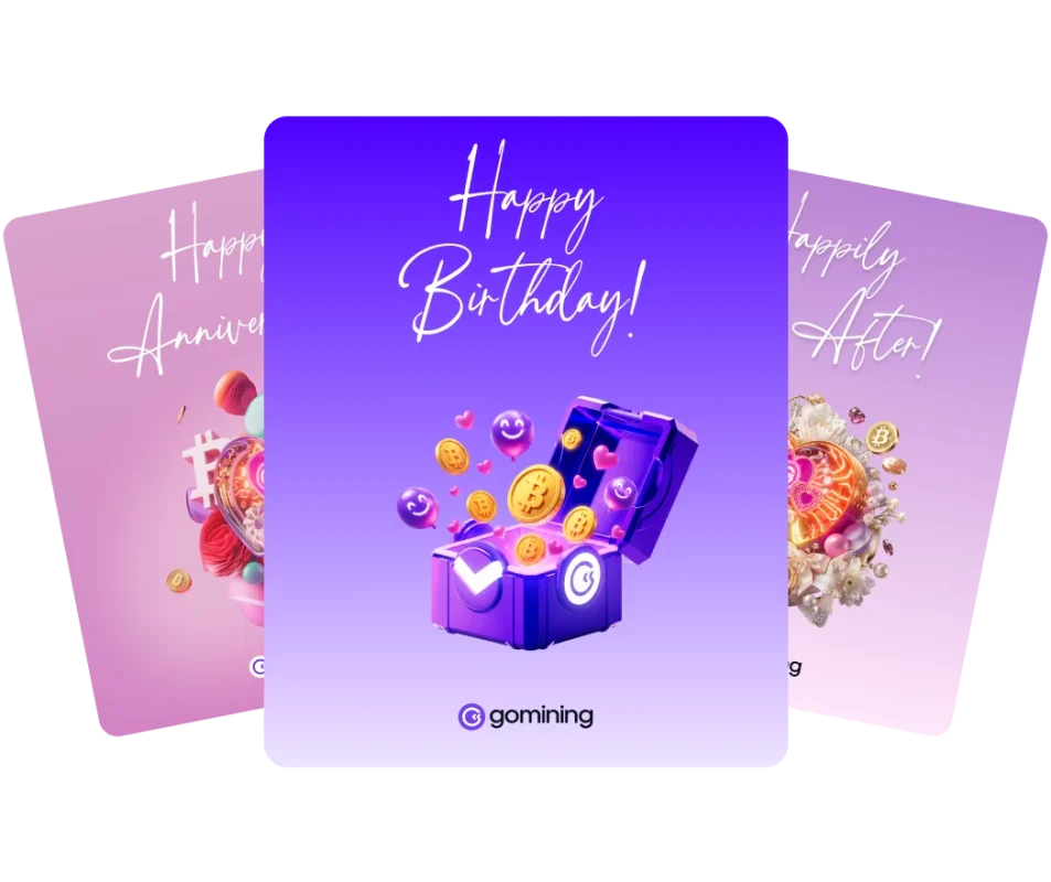 Bitcoin Greeting Cards